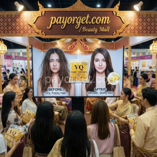 VQ Hair Vitamin Meinas Lotion วิตามินบำรุงผมแบบเม็ด(สีเหลืองใส สูตรผมแตกปลาย)